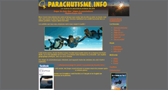 Desktop Screenshot of parachutisme.info